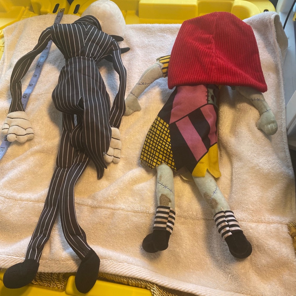 The Nightmare Before Christmas Jack Skellington and Sally‎ Plush Dolls Set - Picture 3 of 4